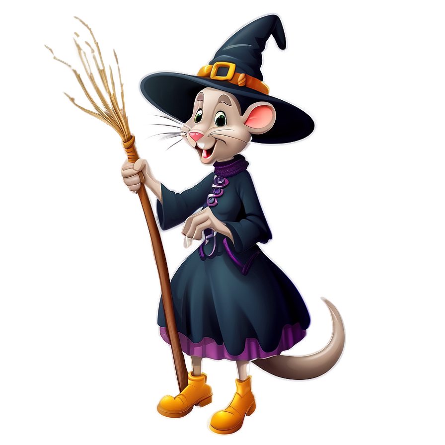 Witch Mouse Cartoon Png Vbr89