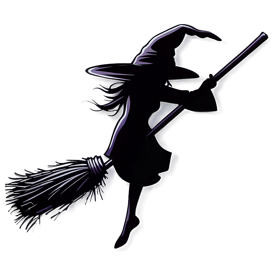 Witch's Broom Silhouette Png Ckc