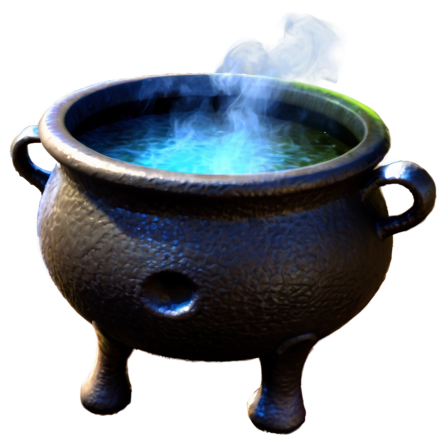 Witch's Cauldron With Smoke Png Hly35