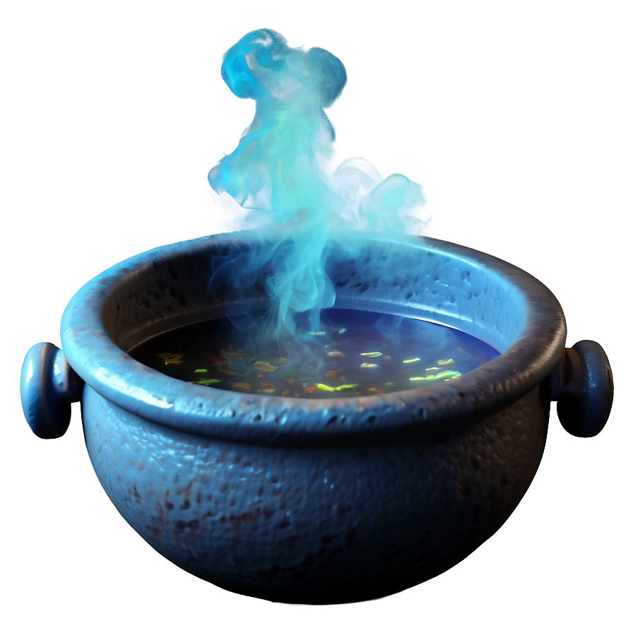 Witch's Cauldron With Smoke Png Unj