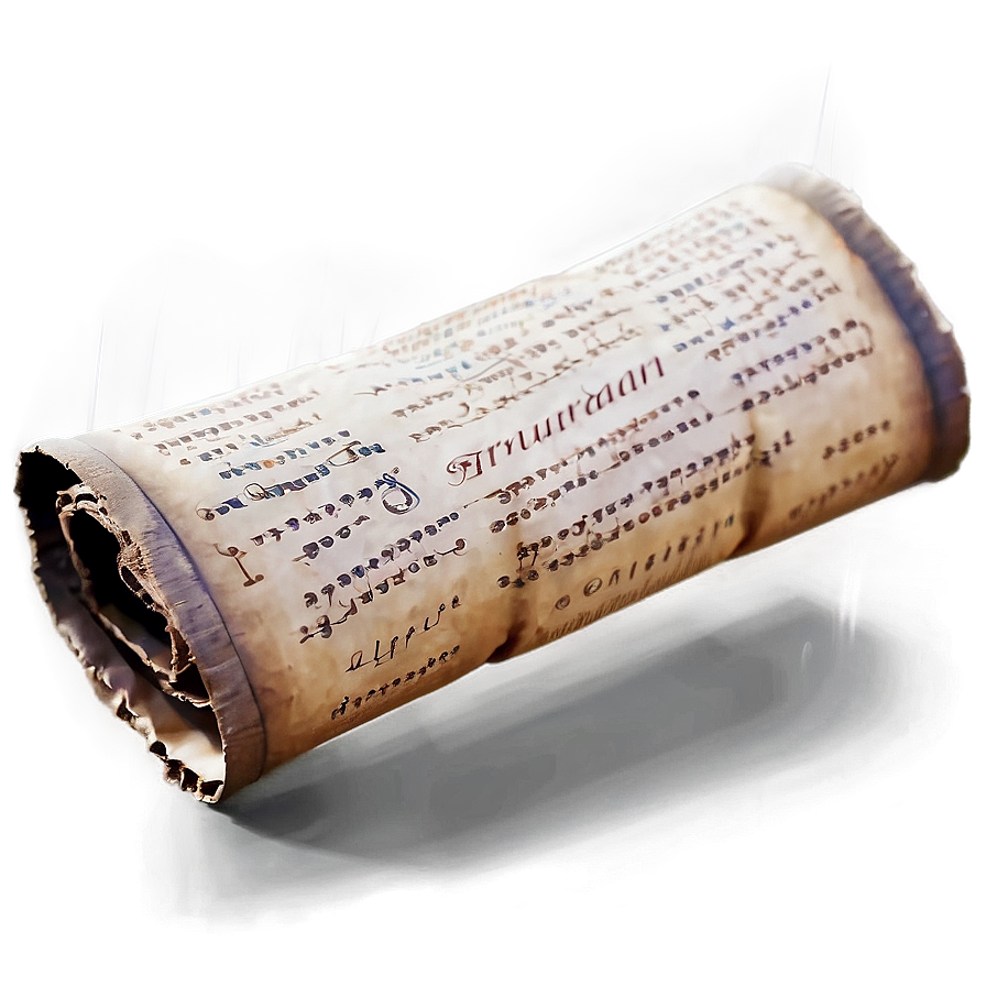 Wizard Spell Scroll Paper Png 06262024