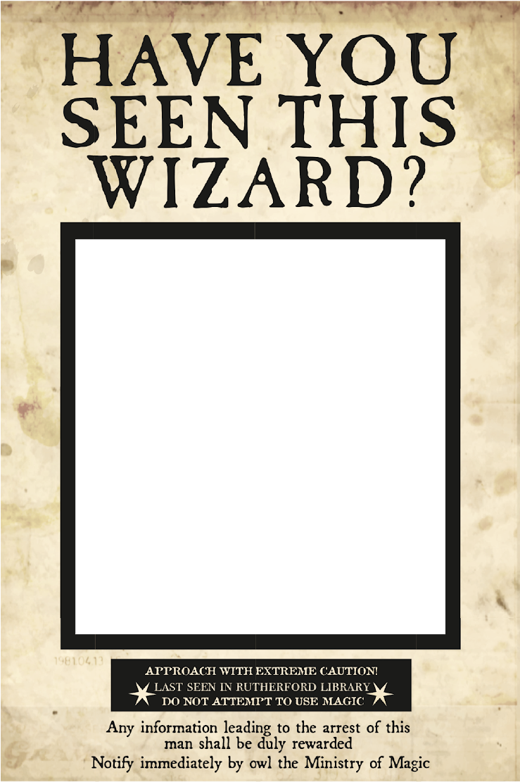 Wizard Wanted Poster Template