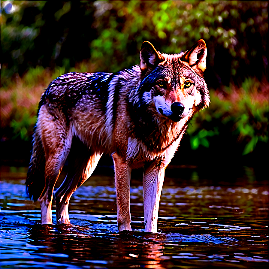 Wolf Crossing River Png 70
