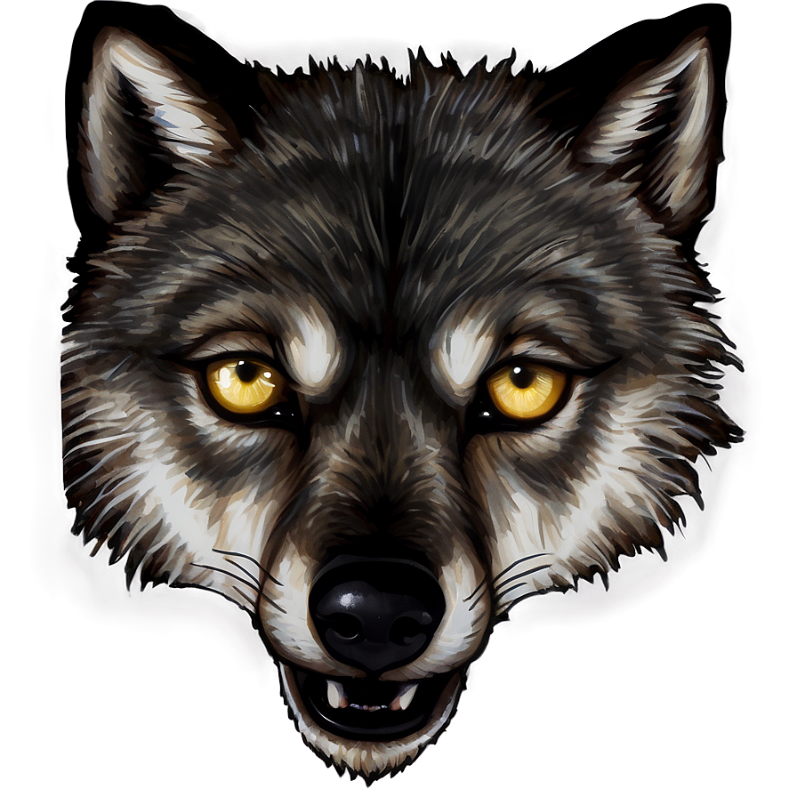 Wolf Eyes In Darkness Png 06292024