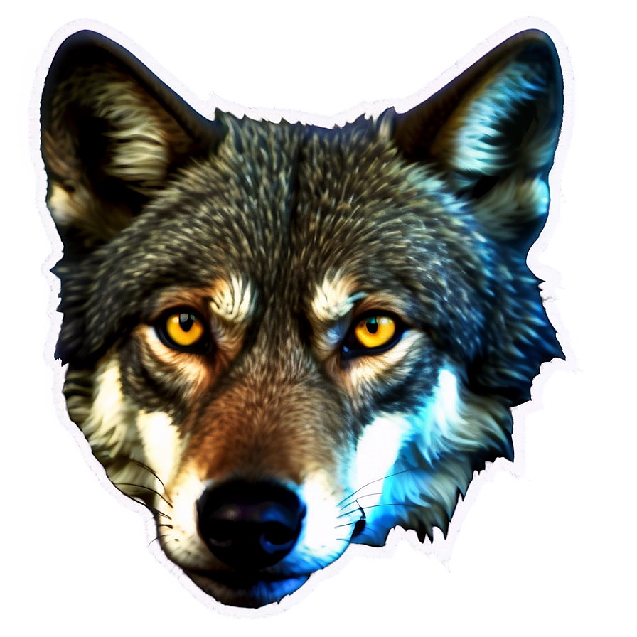 Wolf Eyes In Darkness Png 06292024