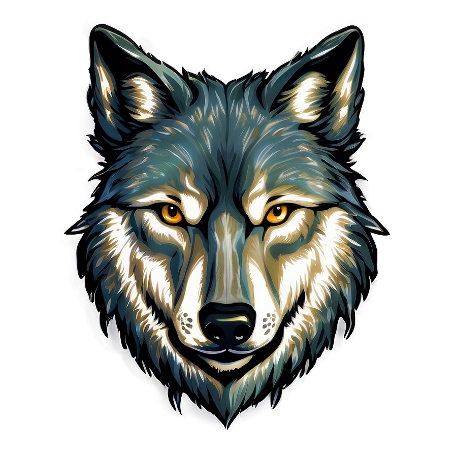 Wolf Head Illustration Png 06122024