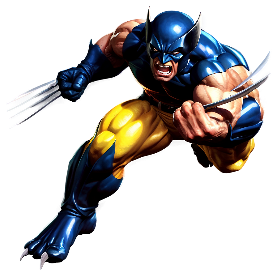 Wolverine Jump Attack Png Rlv38