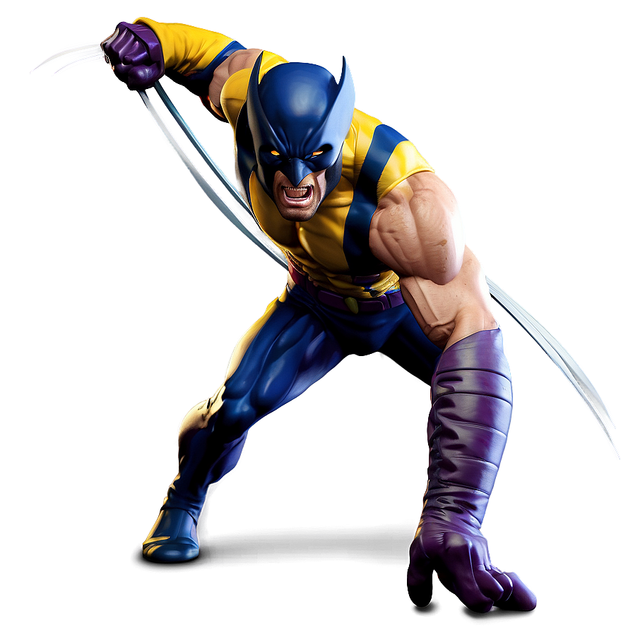 Wolverine Superhero Landing Png 91