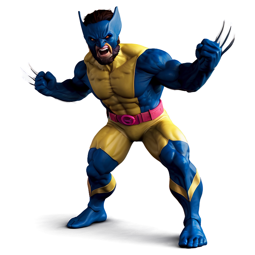 Wolverine Superhero Landing Png Xyj27