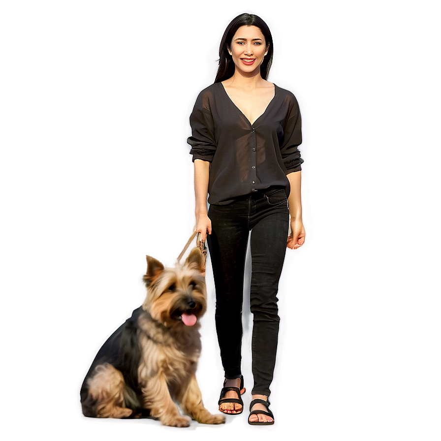 Woman And Pet Dog Png 65