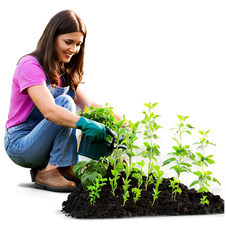 Woman Gardening Png Ldv90