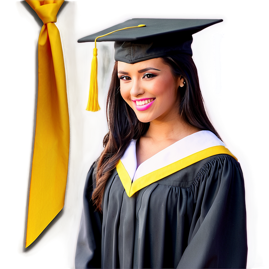 Woman In Graduation Cap Png 05232024