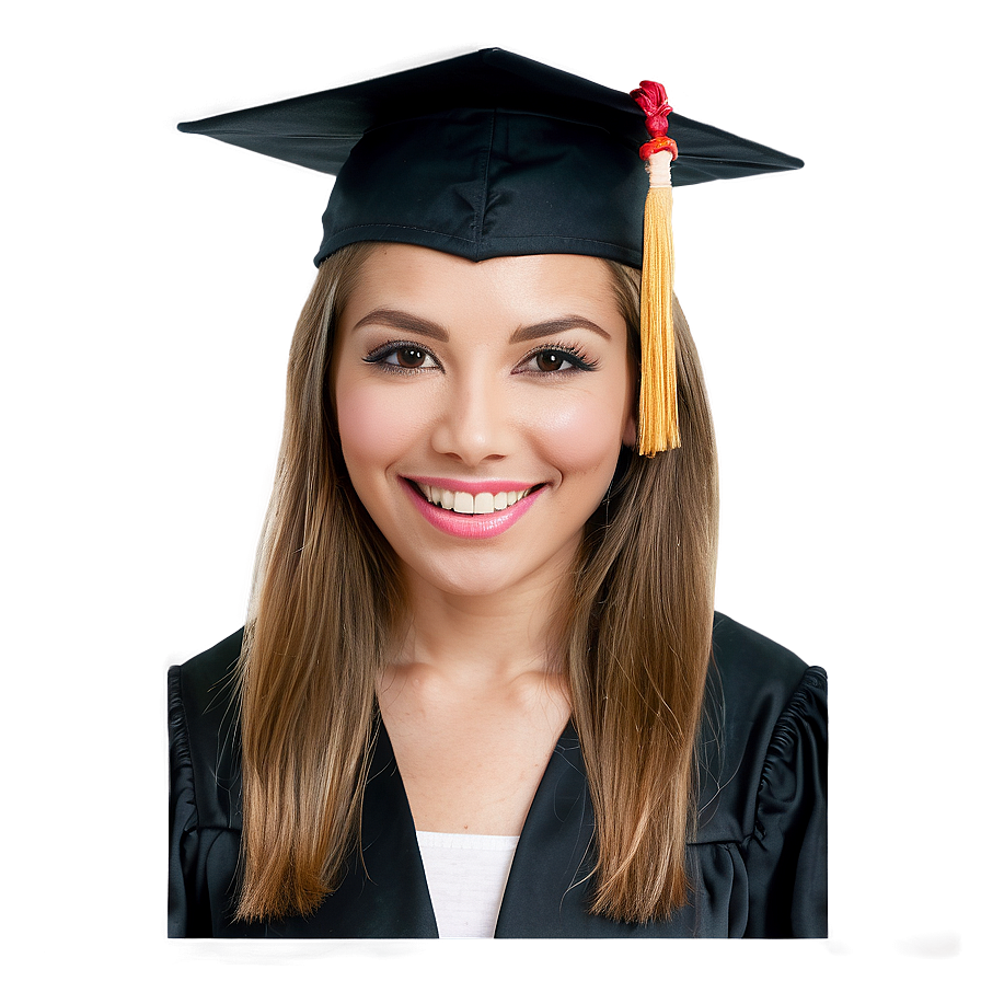 Woman In Graduation Cap Png Hls