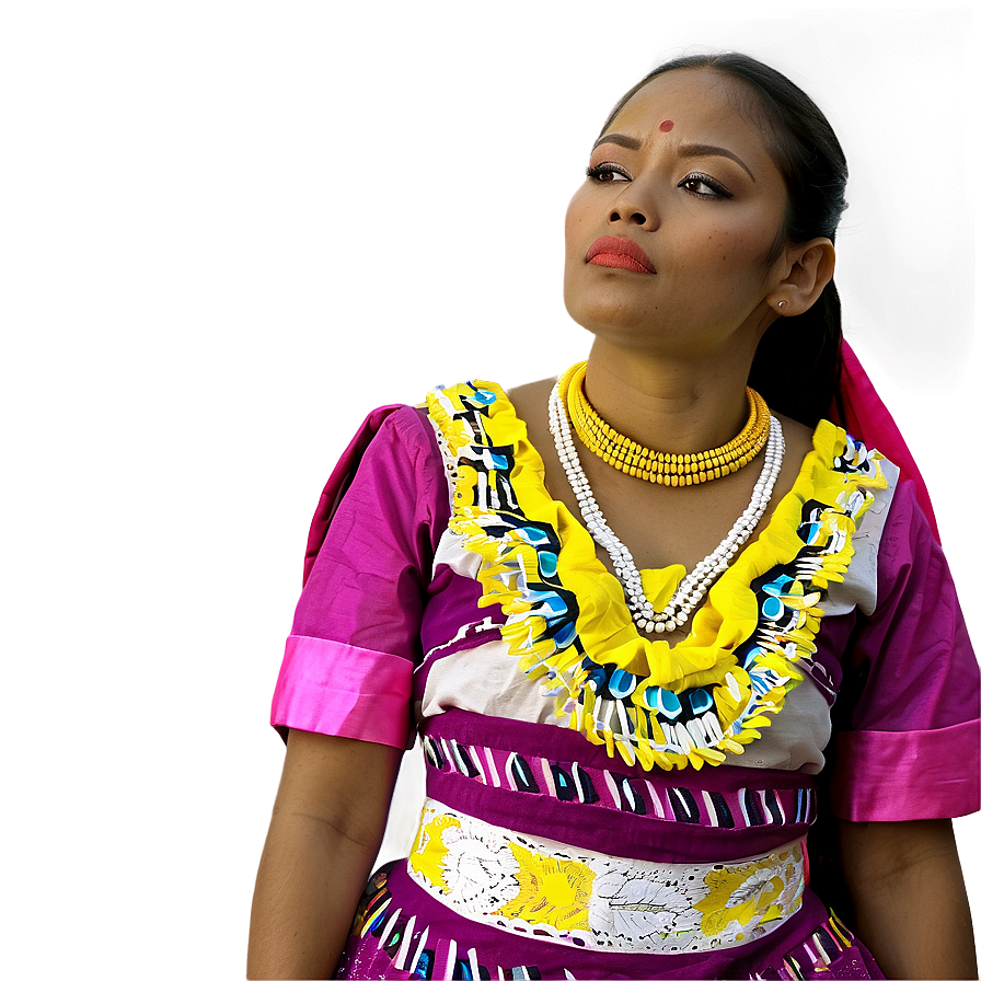 Woman In Traditional Dress Png Qok20