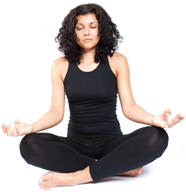 Woman Meditatingin Lotus Pose