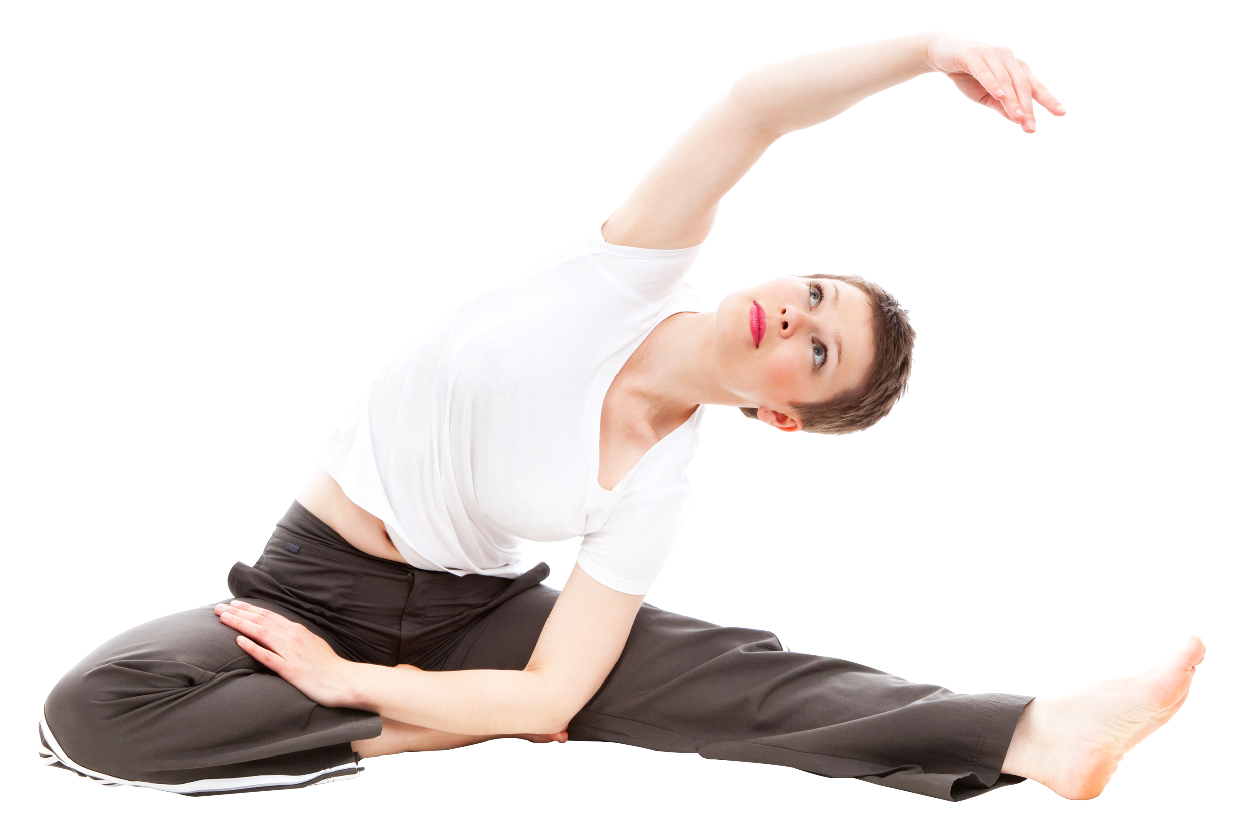 Woman Performing Yoga Pose