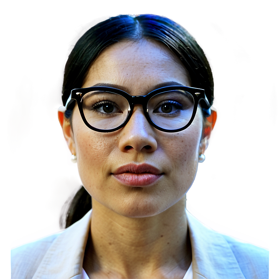 Woman Wearing Glasses Png Oae64