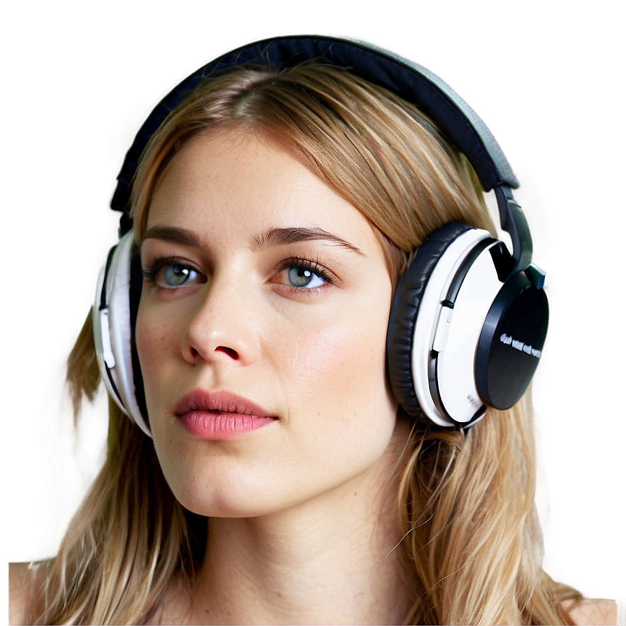 Woman With Headphones Png Epb