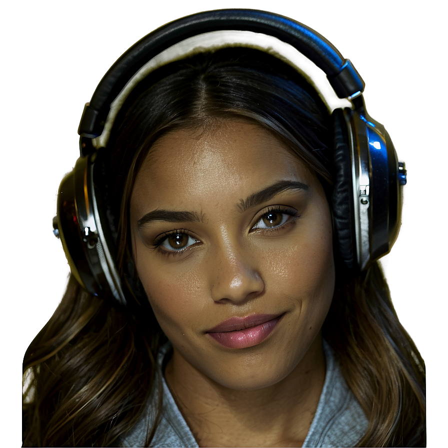 Woman With Headphones Png Rdb49