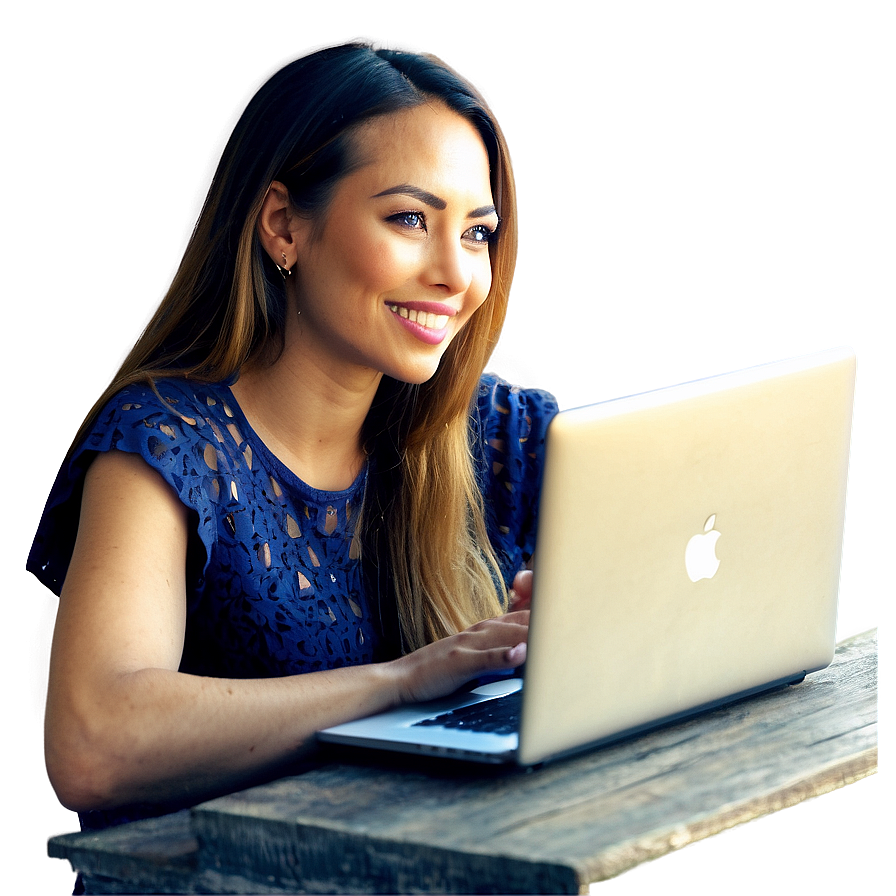 Woman With Laptop Png 63