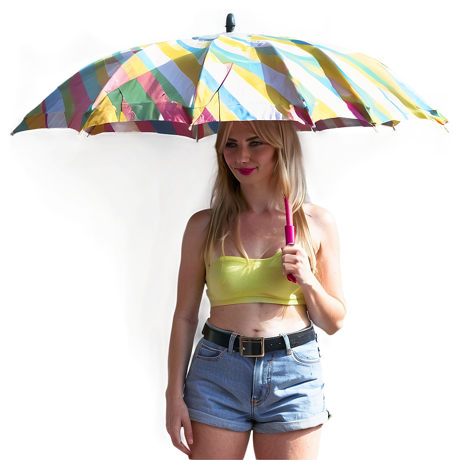 Woman With Umbrella Png Kvp