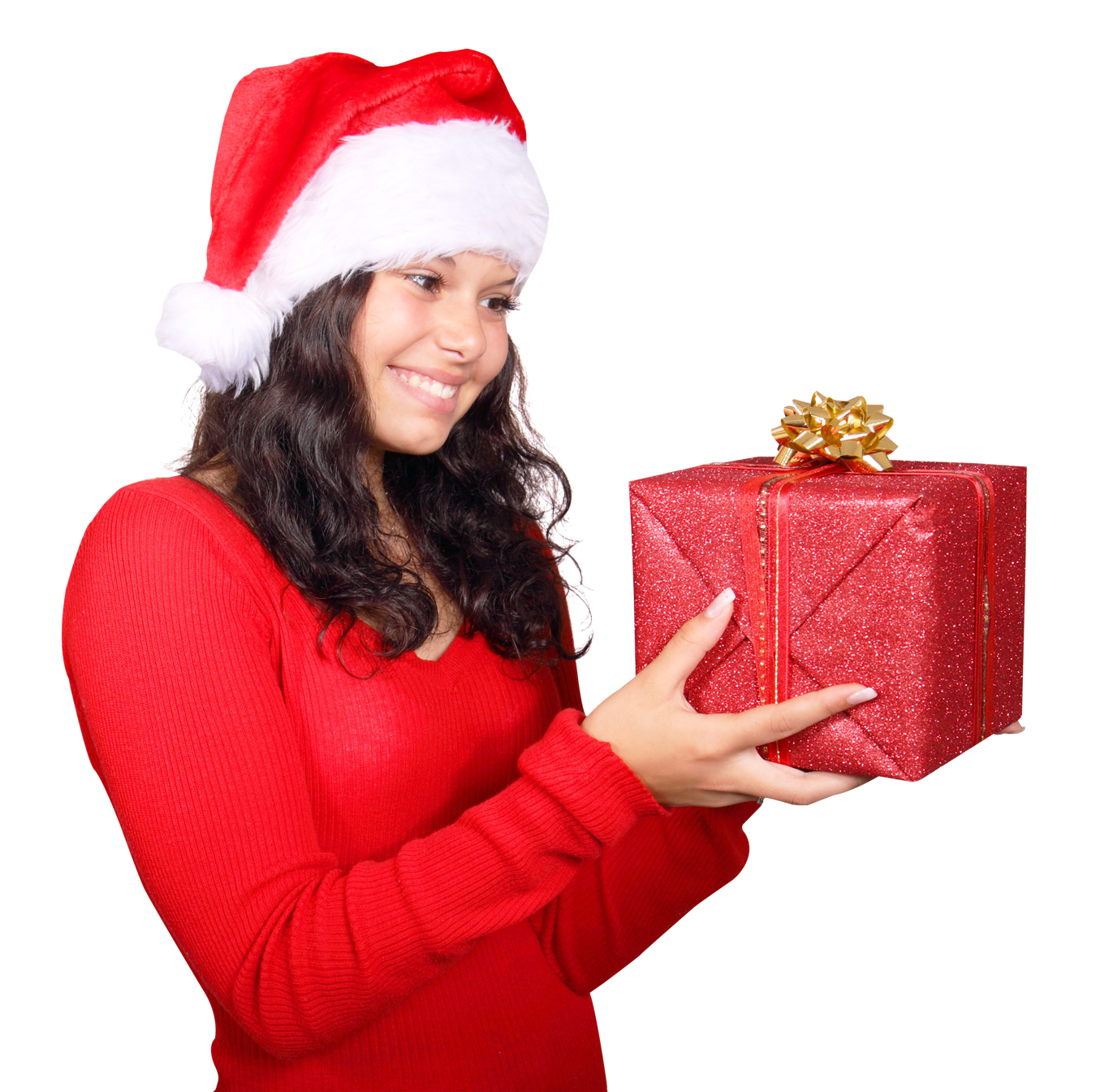 Womanwith Christmas Gift