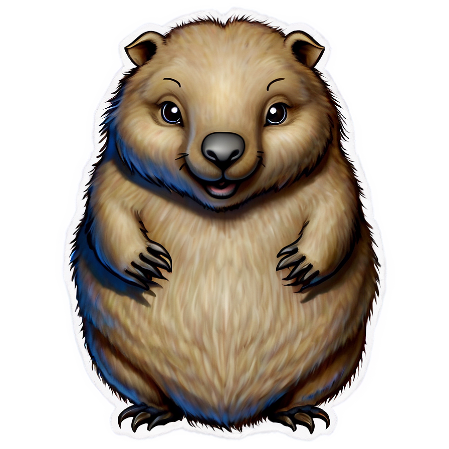 Wombat Cartoon Png Fhr28