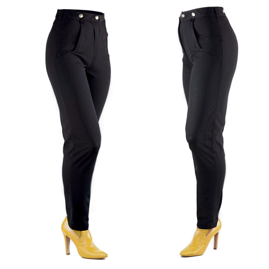 Women's Black Pants Png 51