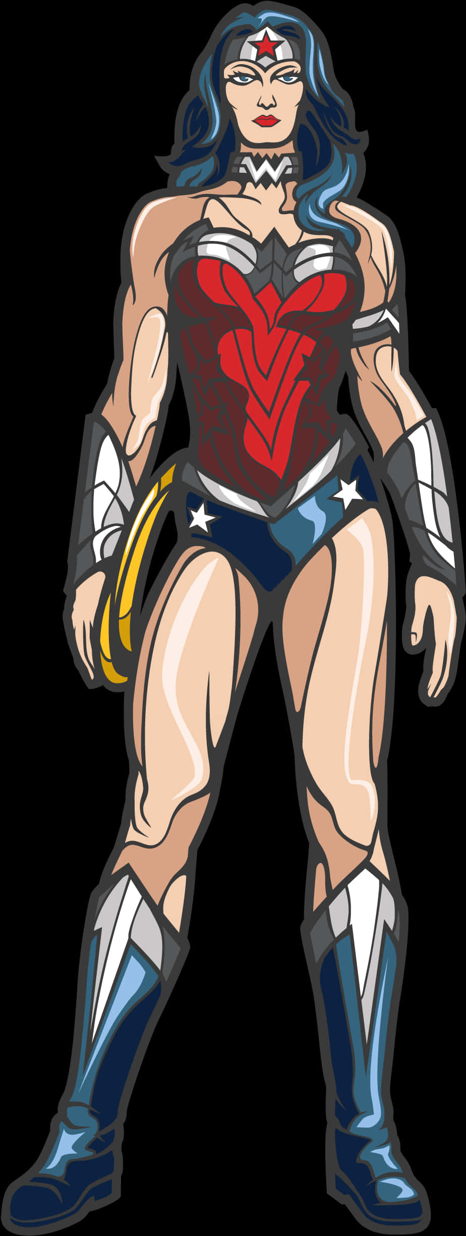 Wonder Woman Animated Stance