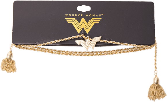 Wonder Woman Logo Golden Choker Necklace