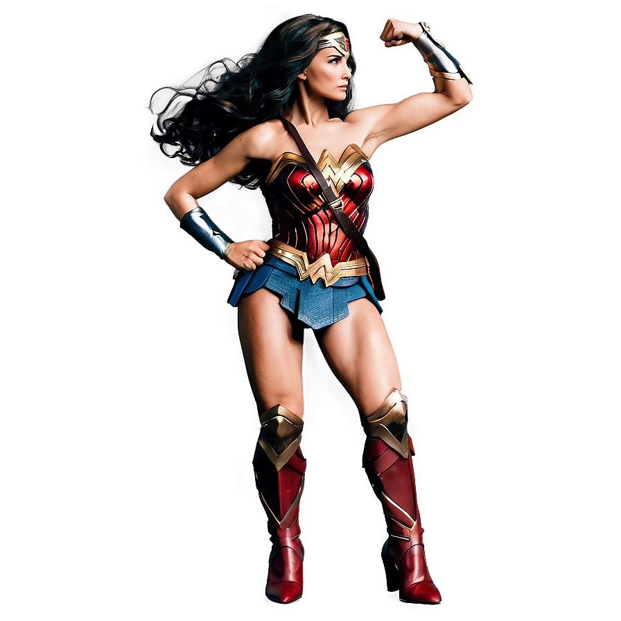 Wonder Woman Superhero Pose Png Vax30