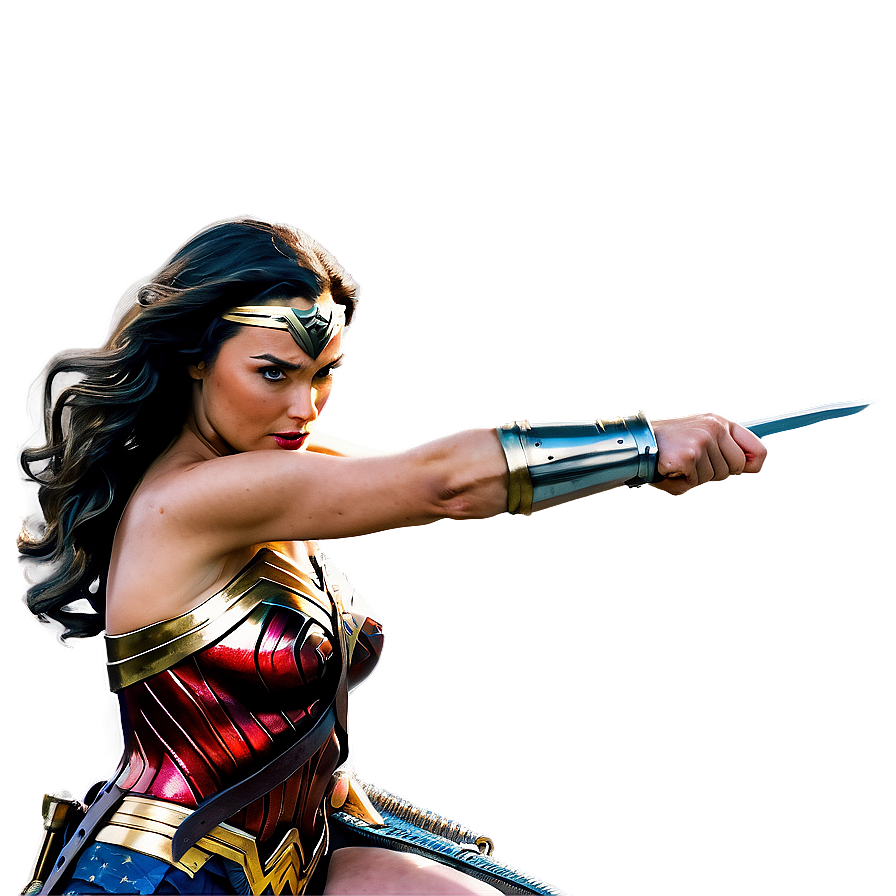 Wonder Woman Sword Pose Png 05212024