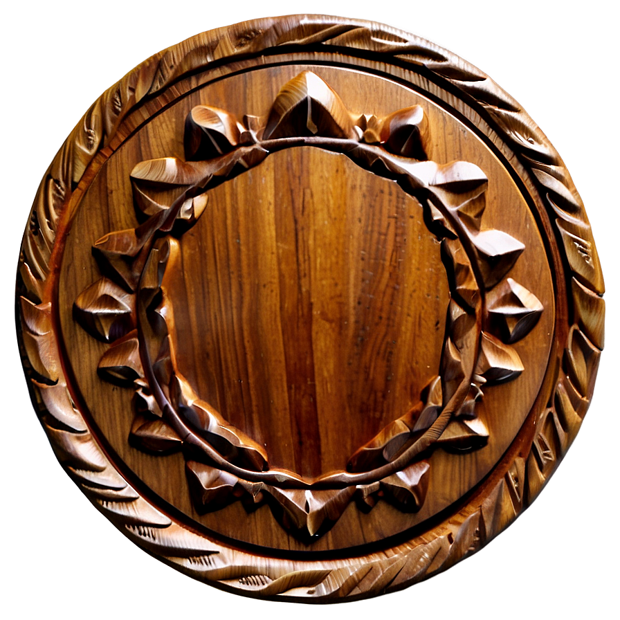 Wood Circle Medallion Png 06282024