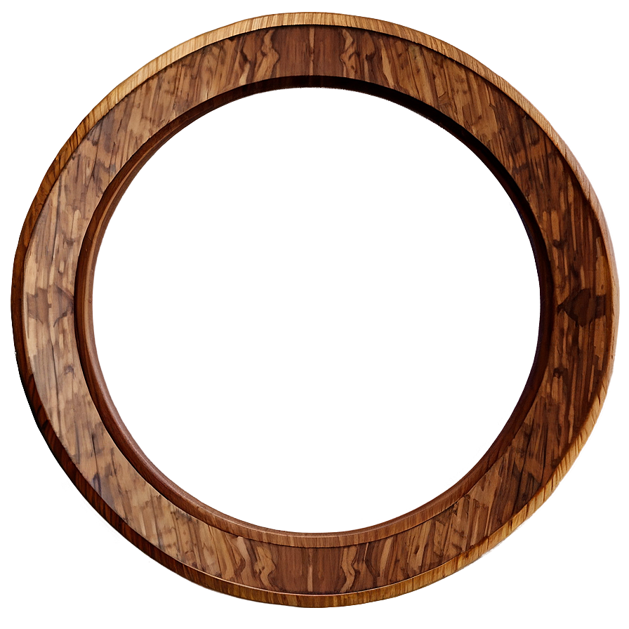 Wood Circle Panel Design Png 98