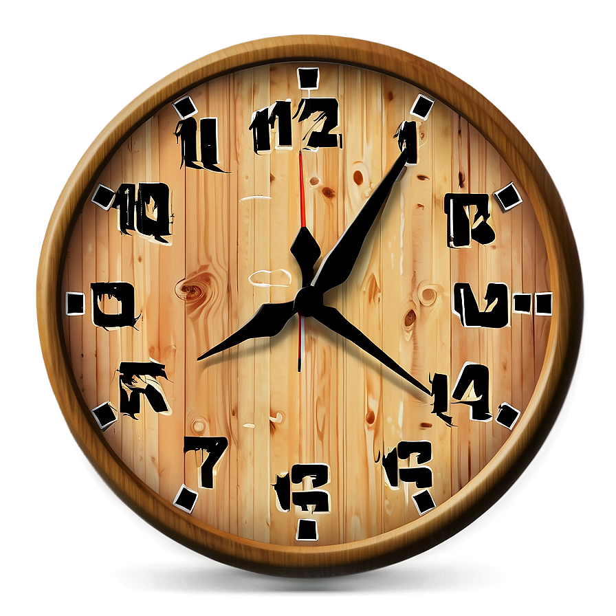 Wooden Clock Clipart Png Ueq