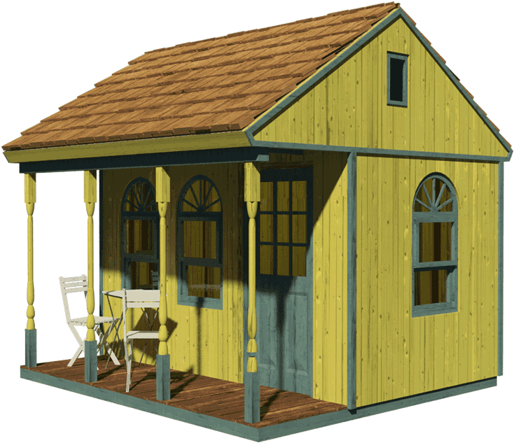 Wooden Cottage3 D Rendering