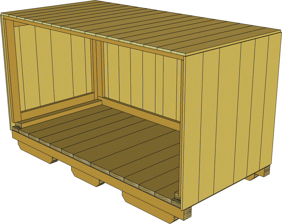 Wooden Crate3 D Model