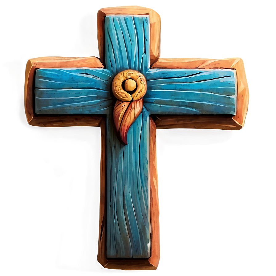 Wooden Cross Decoration Png 05252024