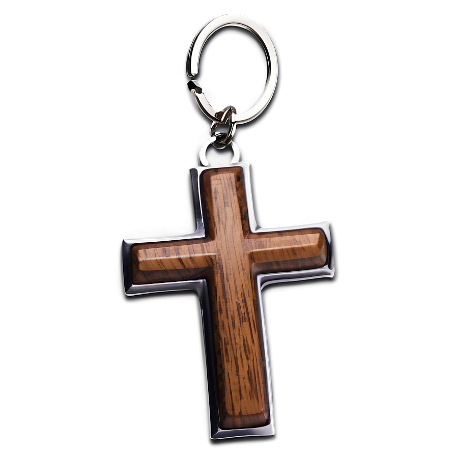 Wooden Cross Keychain Png 77