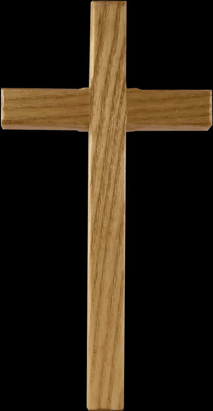 Wooden Crosson Black Background