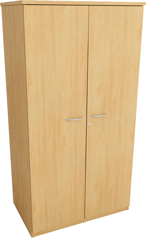 Wooden Cupboard Closet Isolated