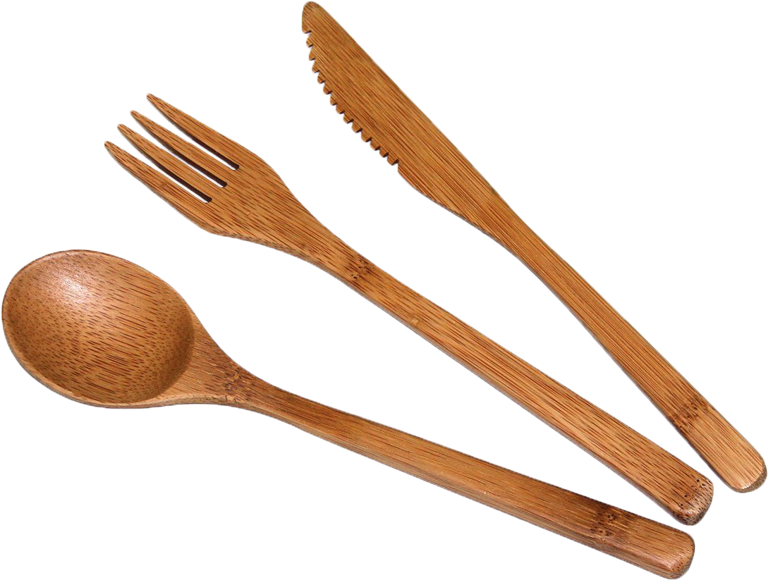 Wooden Cutlery Set Fork Spoon Knife