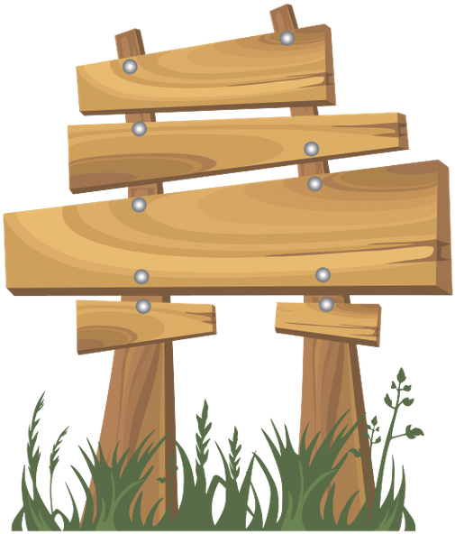 Wooden Direction Signs Vector