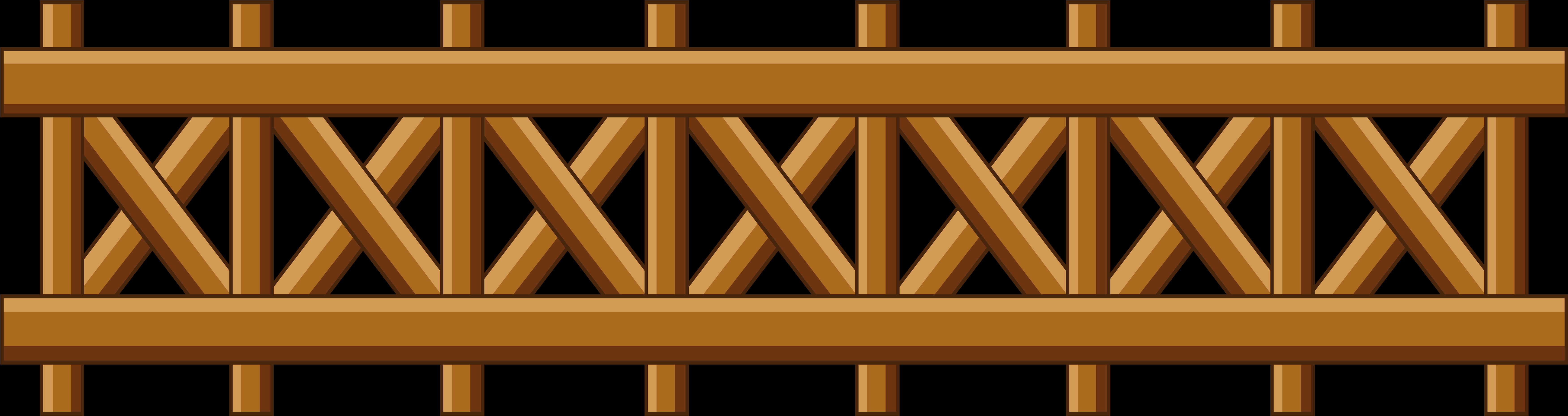 Wooden Fence Design Vector