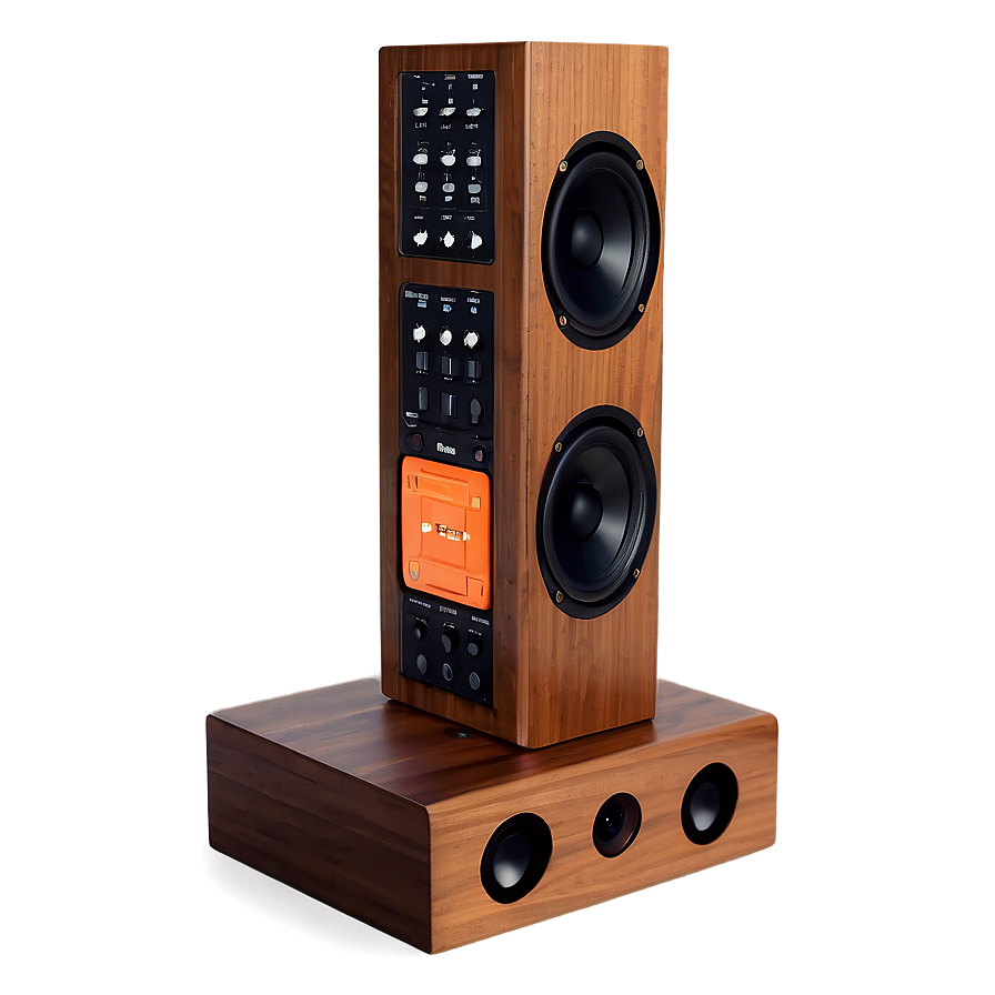 Wooden Music Player System Png 05252024