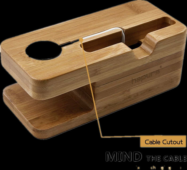 Wooden Phone Charger Holder