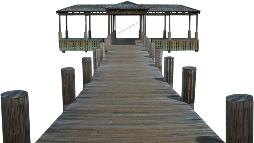 Wooden Pier Over Water