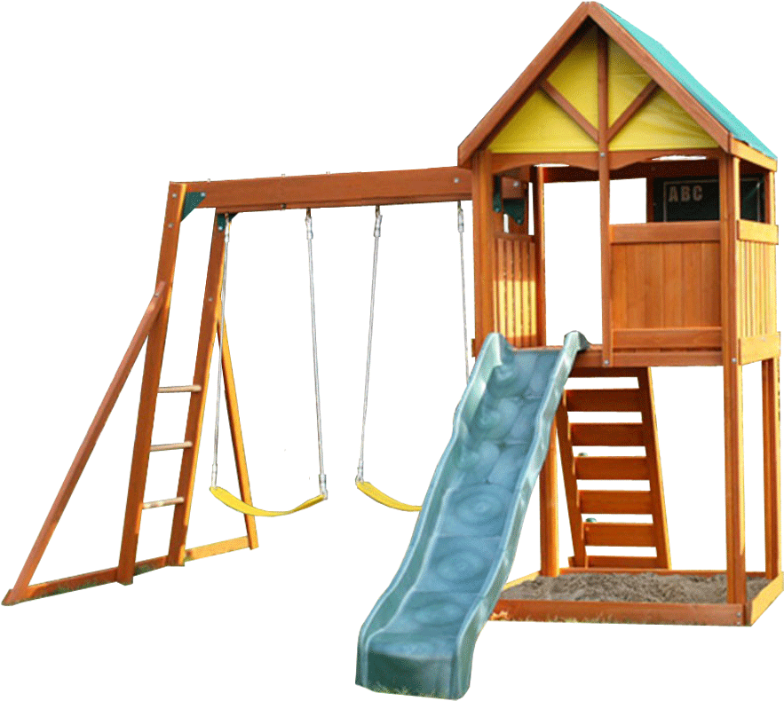 Wooden Playsetwith Slideand Swings