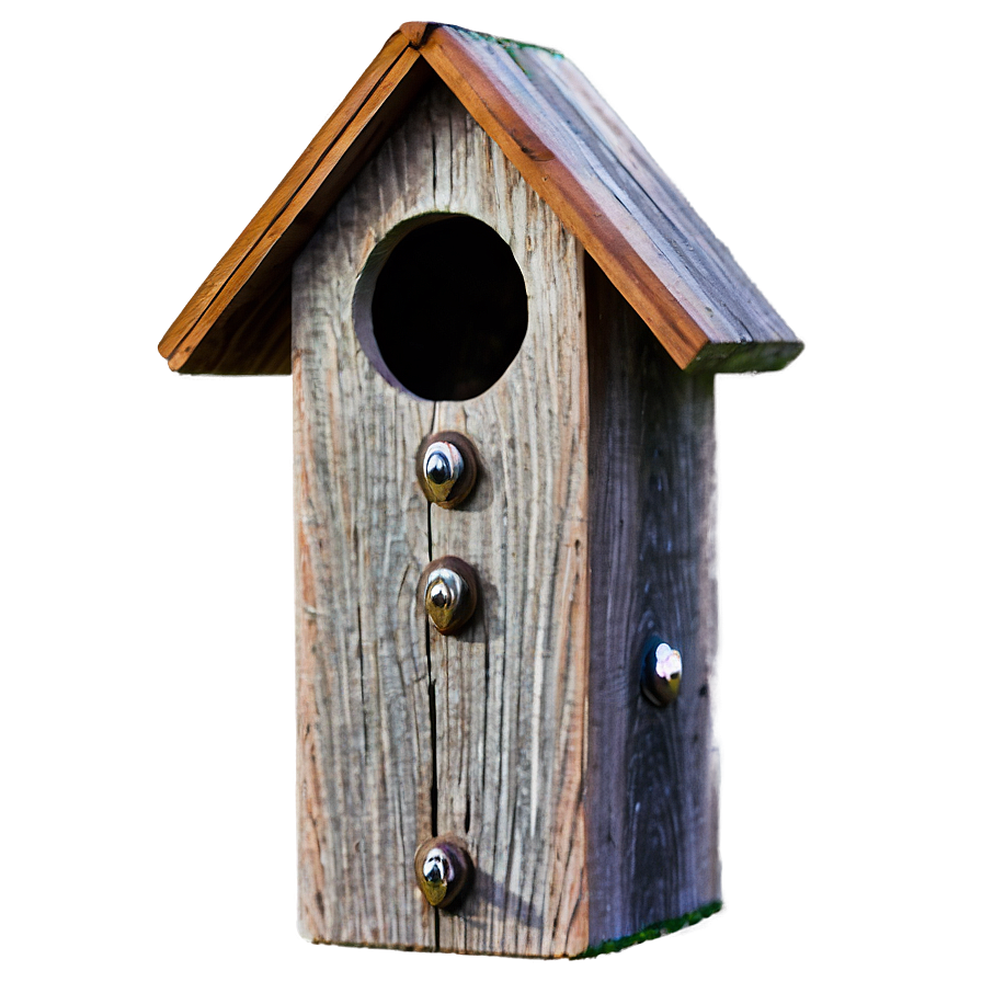 Wooden Post With Birdhouse Png 12