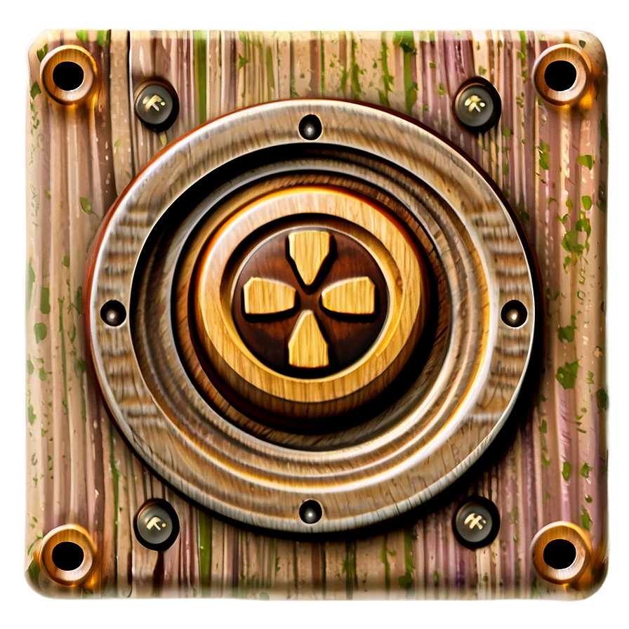 Wooden Power Button Png 73